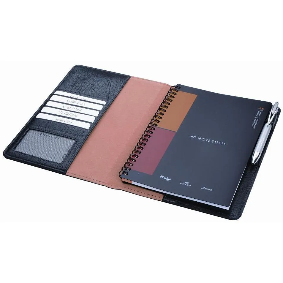 Puccini A5 Faux LR Two-fold Folder