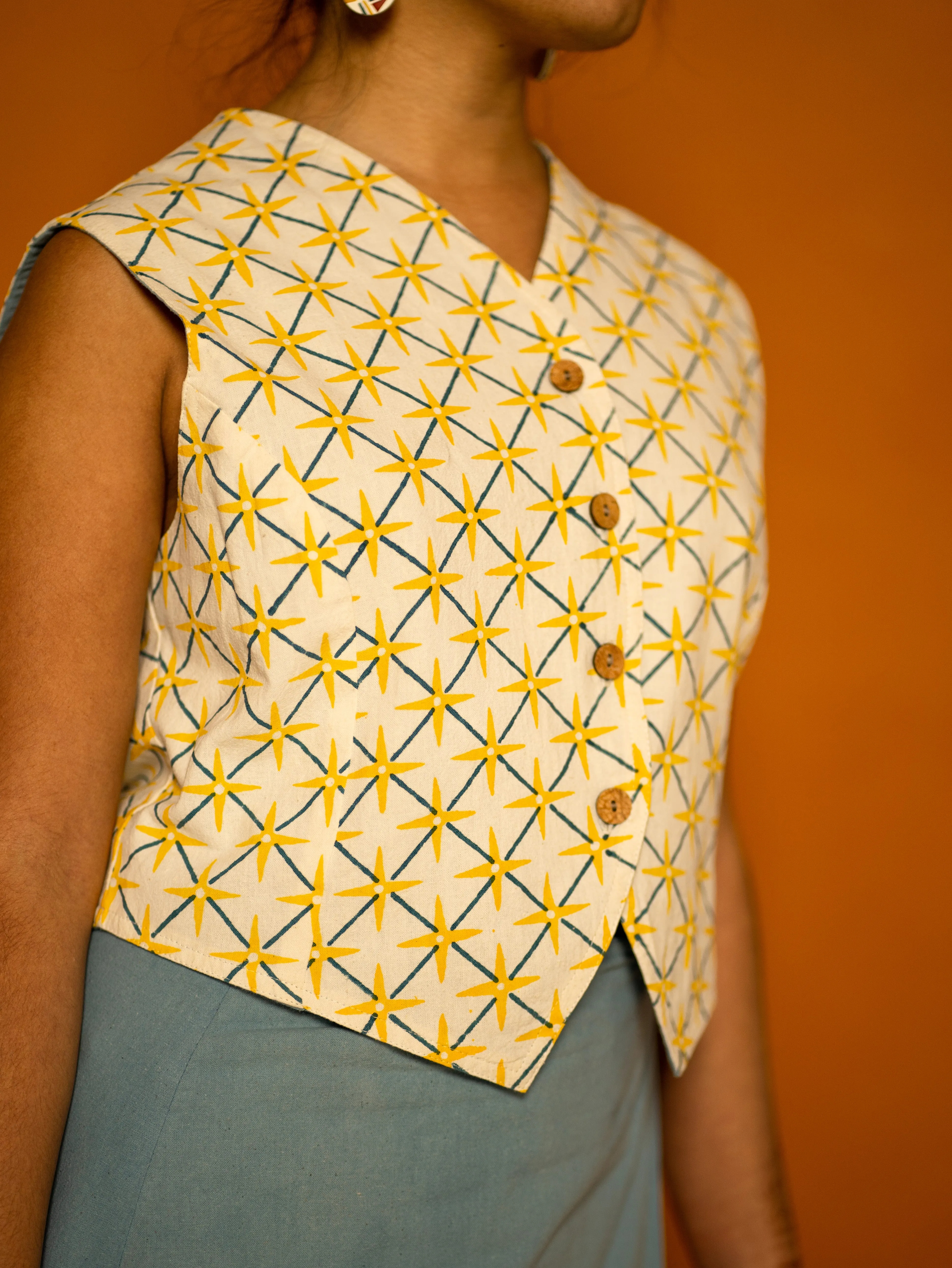 Reversible Vest - Star Print