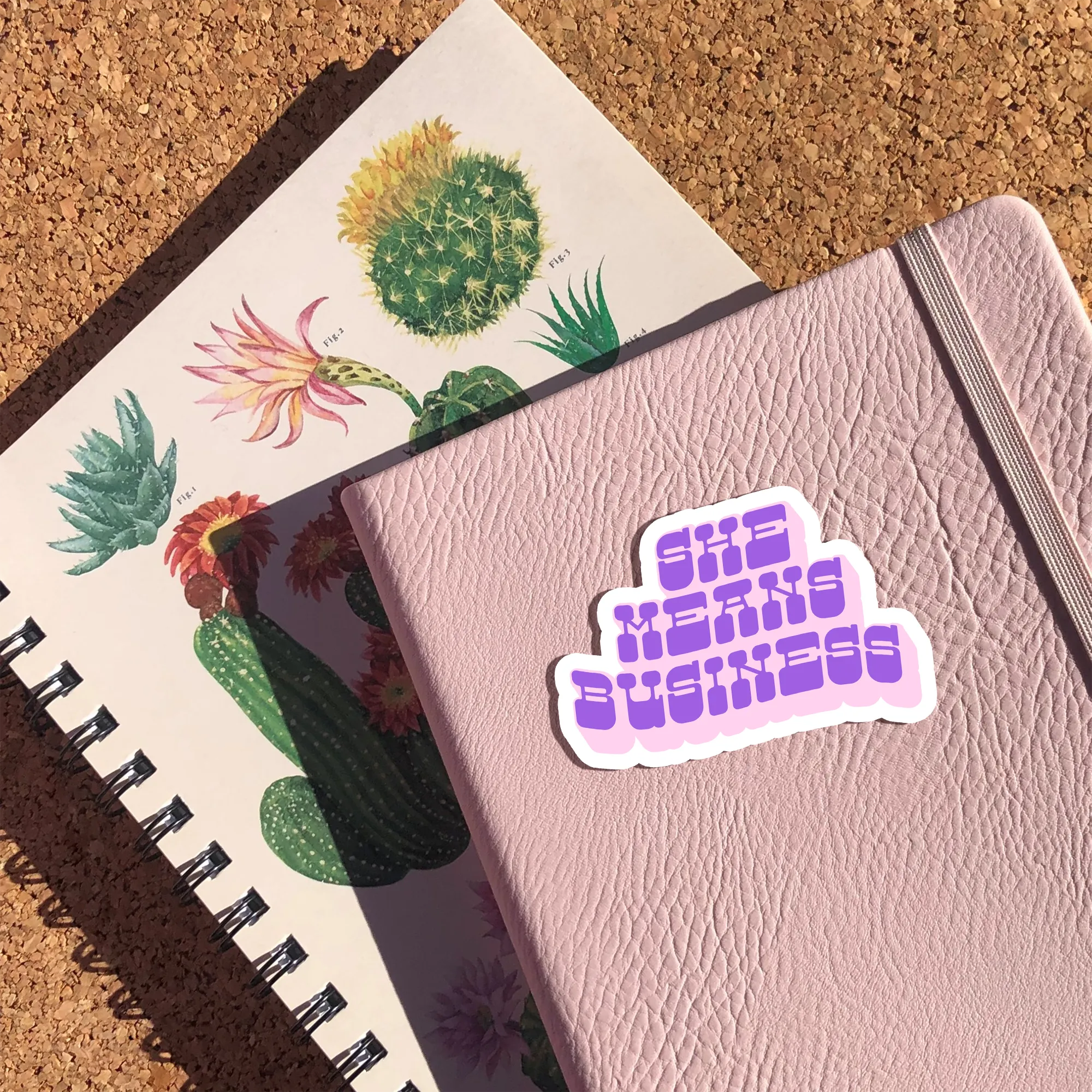 She Means Business Sticker