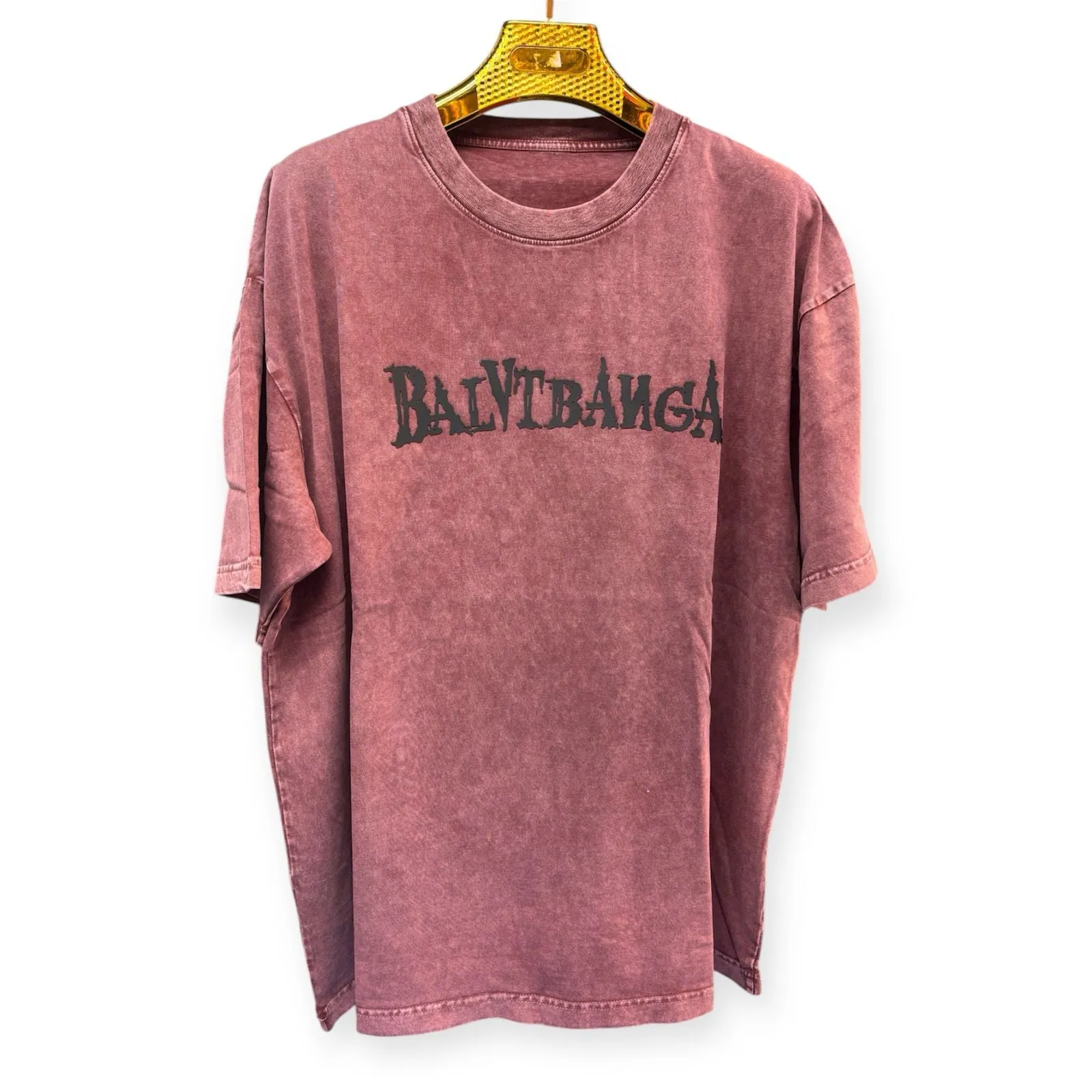 Snow Printed Men's Oversized Half Sleeve T-Shirts 10-5045