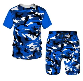 Spartan Camouflage Army Soldier All Print Summer T-shirts Suit 5XL S4494445