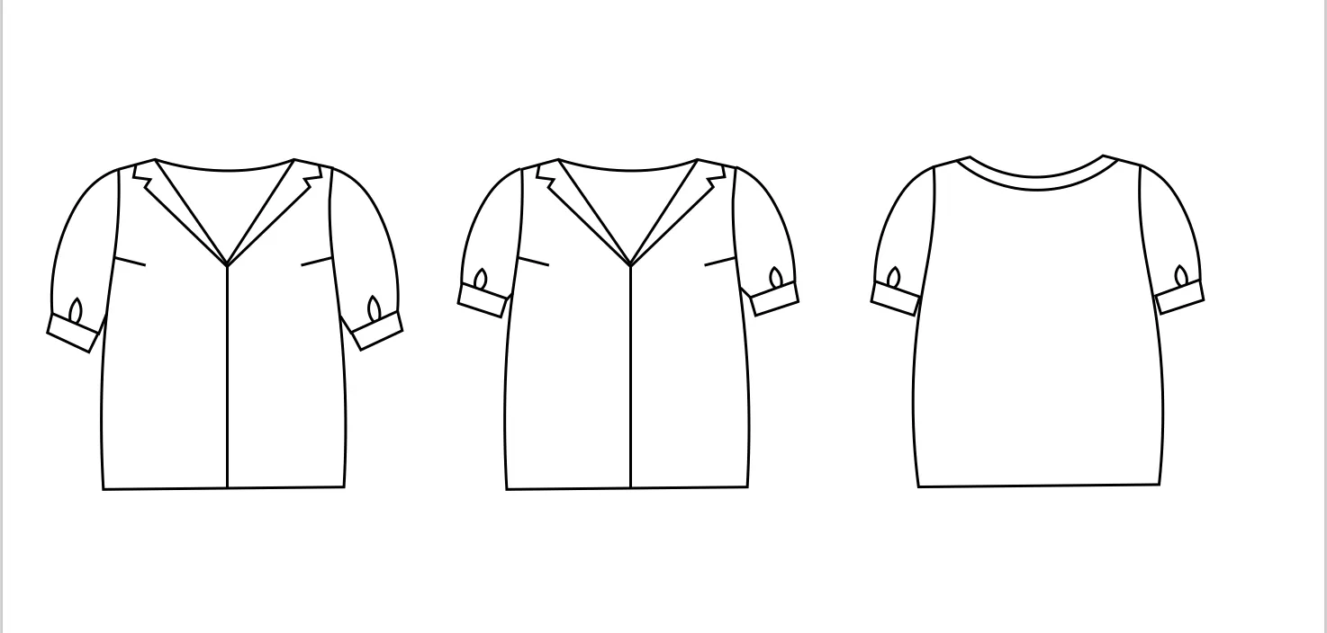 Talea - Bluse mit Umlegekragen (Papierschnittmuster)