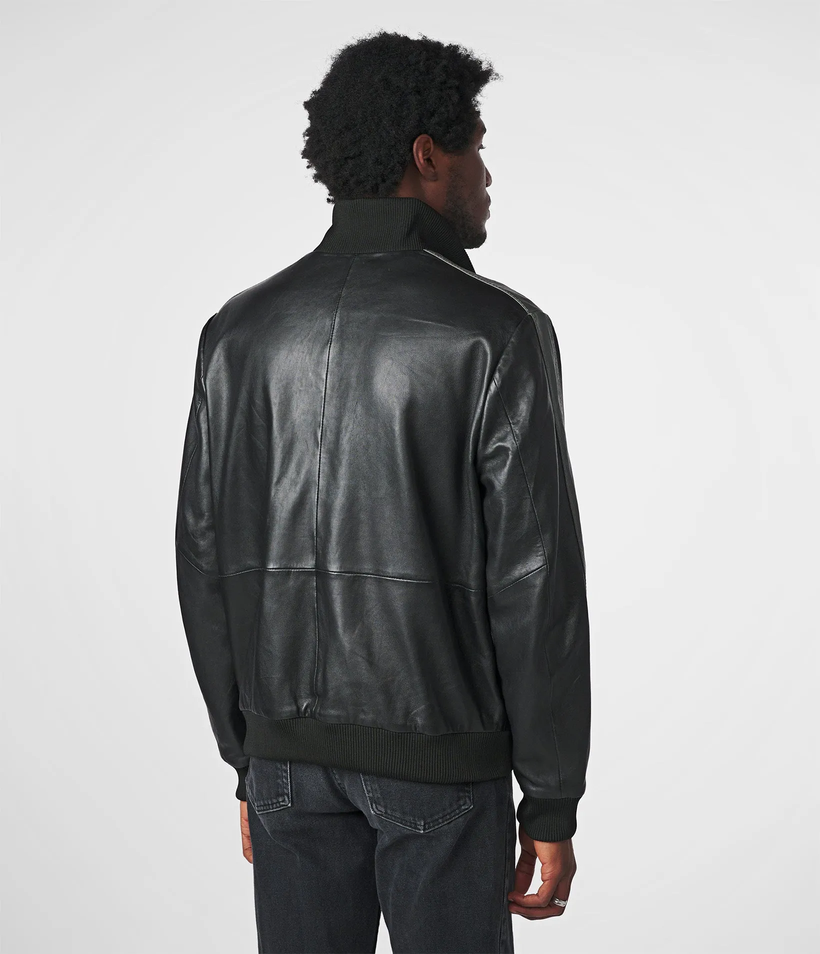 Thomas Bomber Leather Jacket