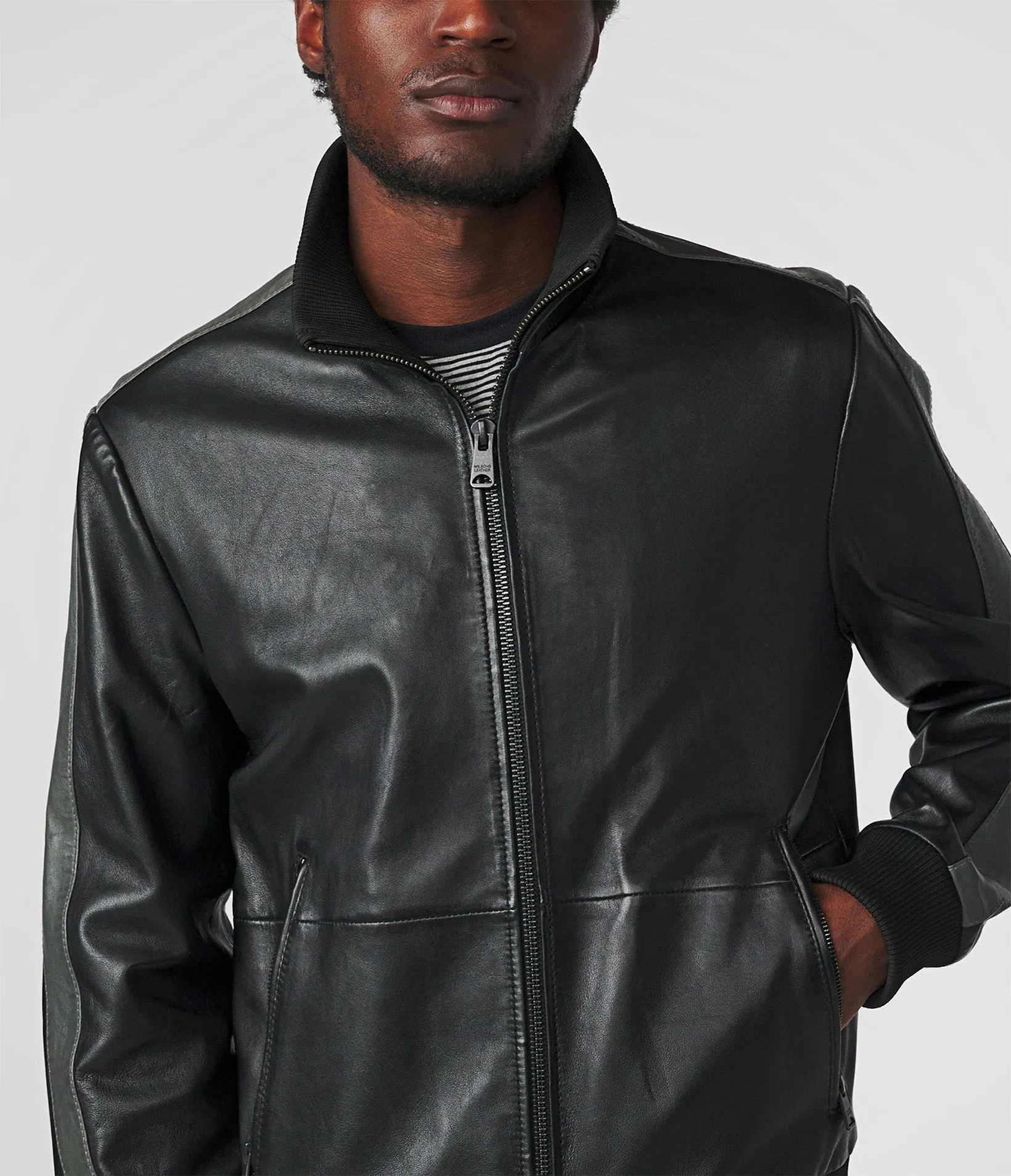 Thomas Bomber Leather Jacket