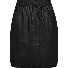 Trendy Maria leather skirt / 51194 - Black (Nero)
