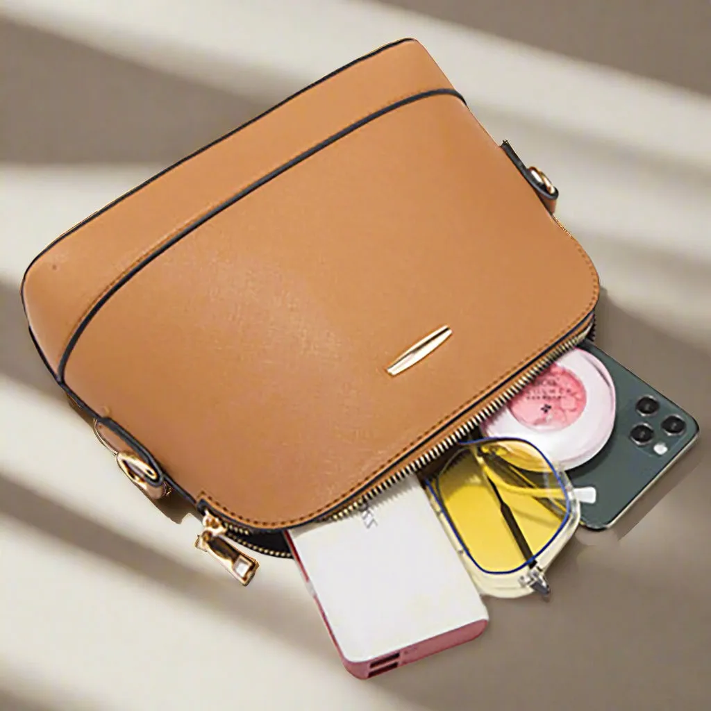 Women Trendy Retro Large Tote and Messenger Bag and Clutch and Wallet Fashionable Four Piece Set Crossbody Bags for Women Medium Size with Wallet