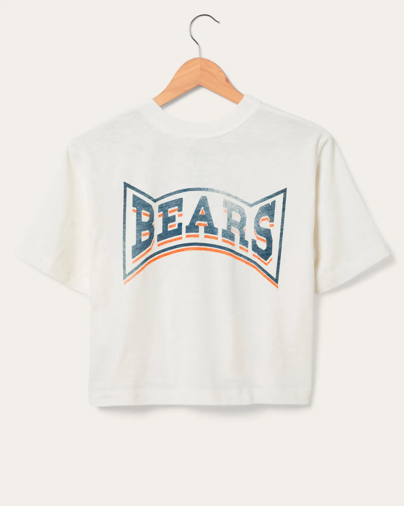Women's Chicago Bears Mock Neck Crop Tee