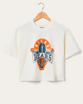 Women's Chicago Bears Mock Neck Crop Tee